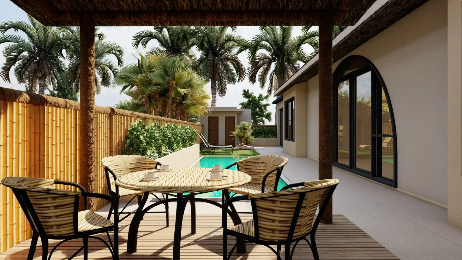 A Serene Outdoor Retreat: Blending Luxury with Nature